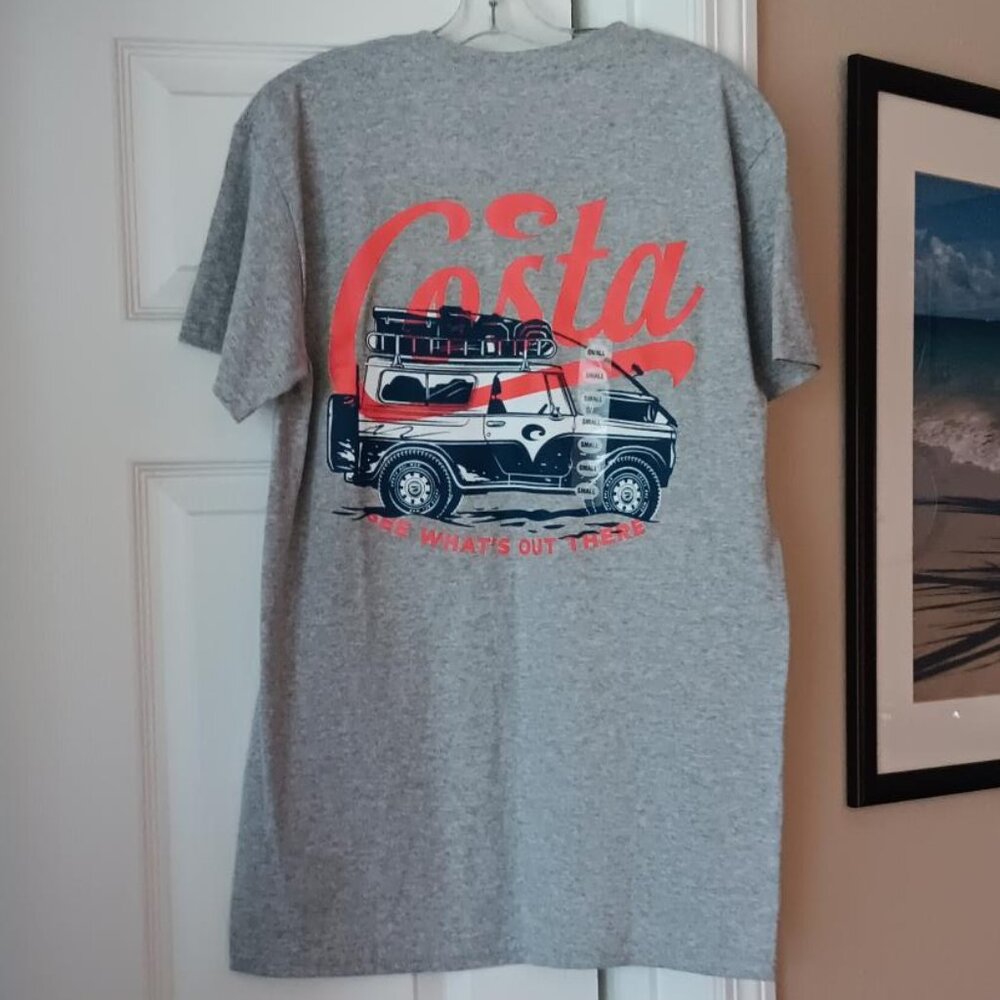 COSTA T-shirt Gray Unisex Size Small NEW